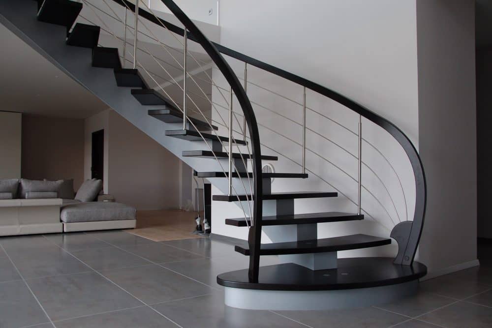 Metal stairs