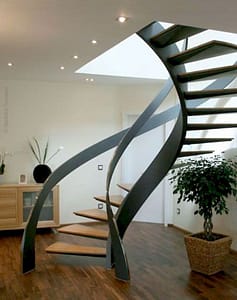 Helical Metal Stairs