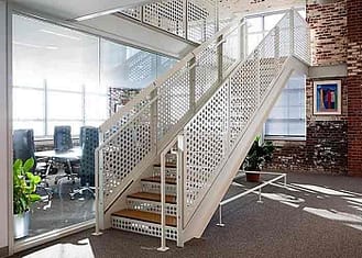 Industrial-Style Metal Stairs